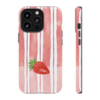 Strawberry Orchard Stripes Phone Case