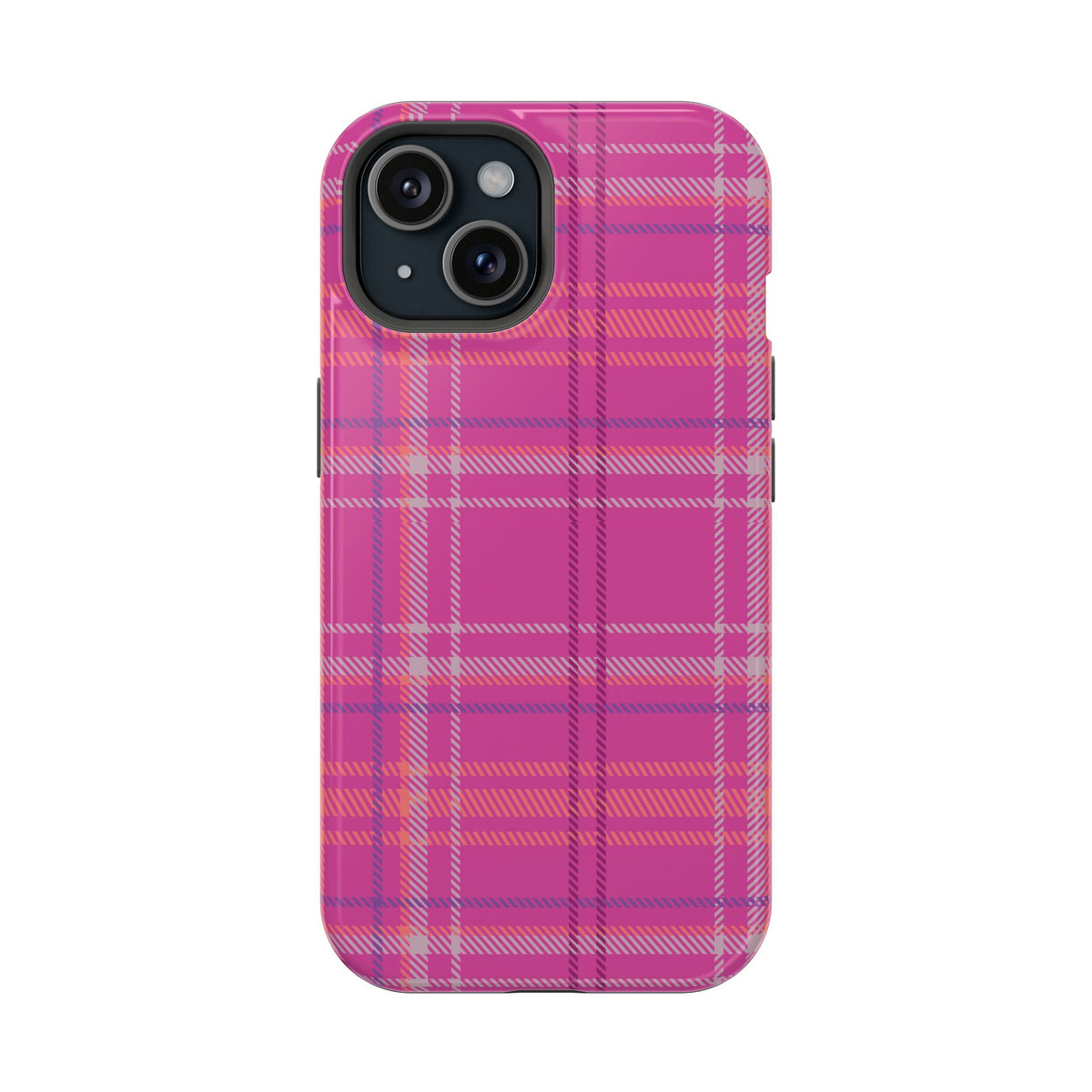 Berry Crush Plaid Magnetic Phone Case