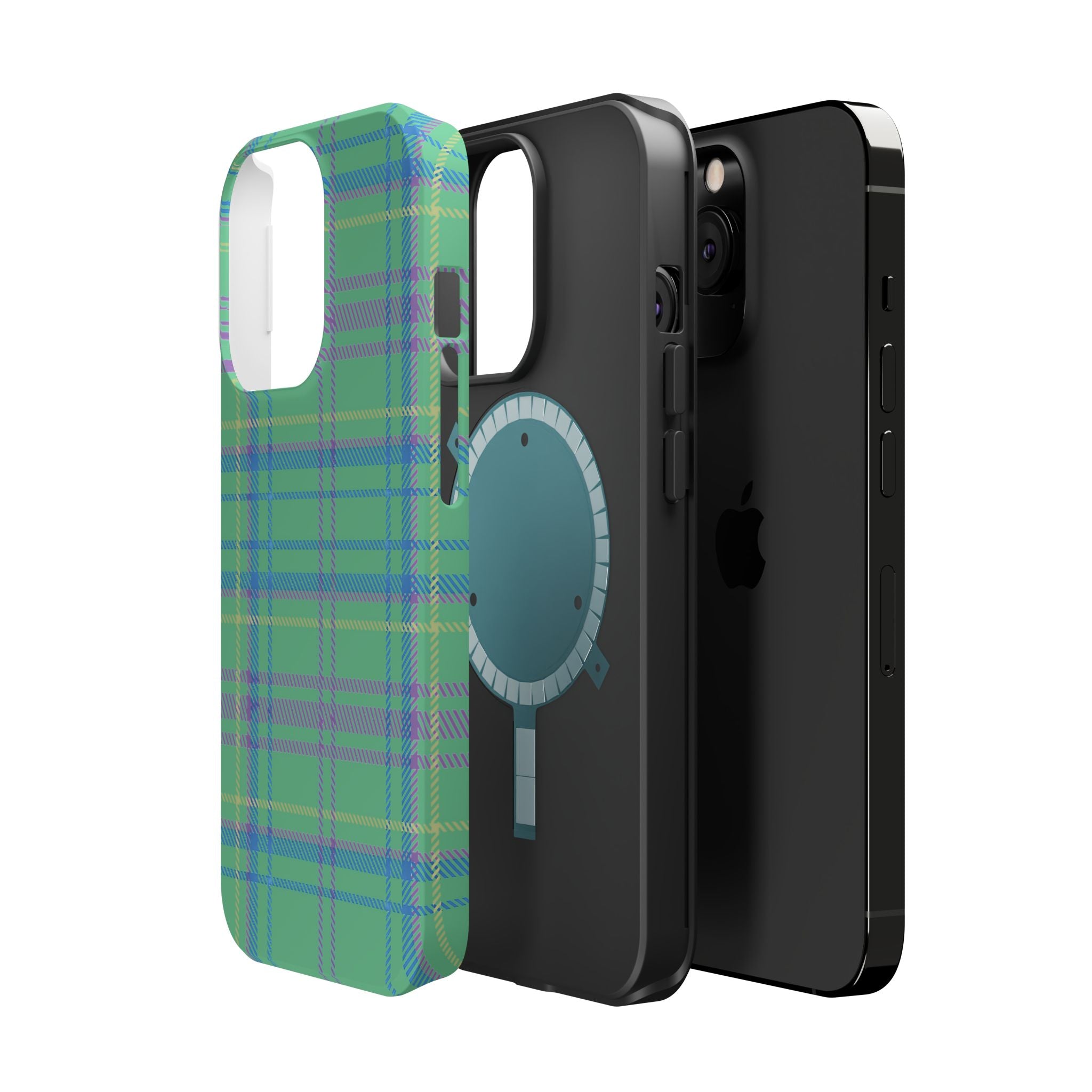 Fresh Energy Plaid Magnetic Phone Case