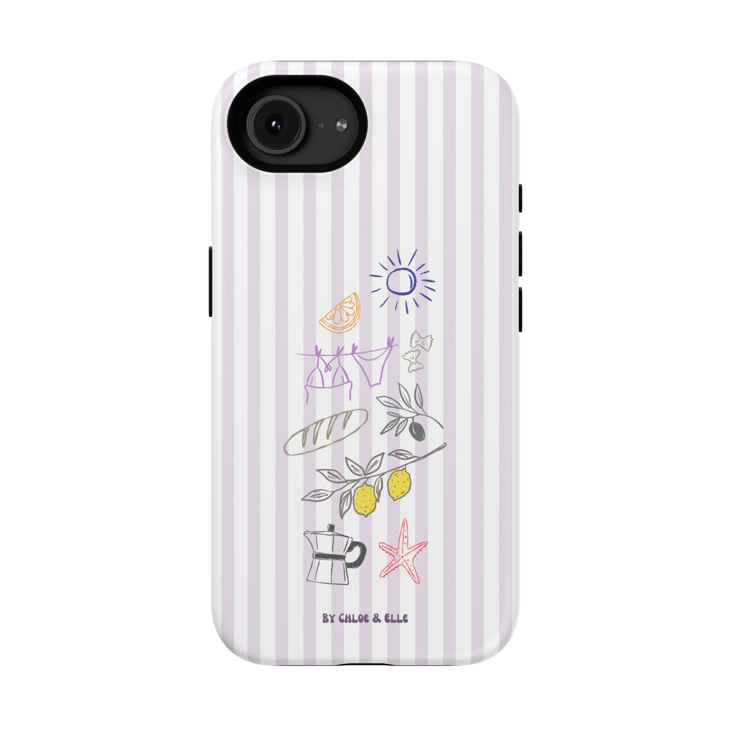 Amalfi Dreaming Petunia Phone Case