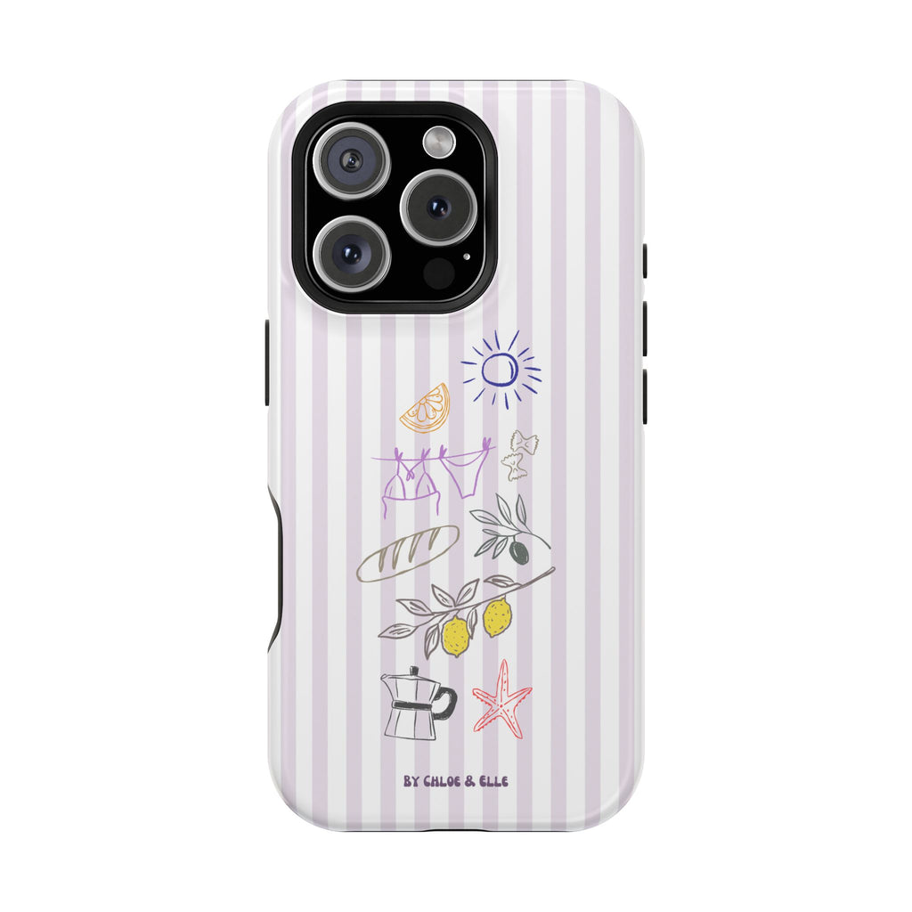 Amalfi Dreaming Petunia Phone Case