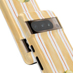 Lemon Orchard Stripes Phone Case