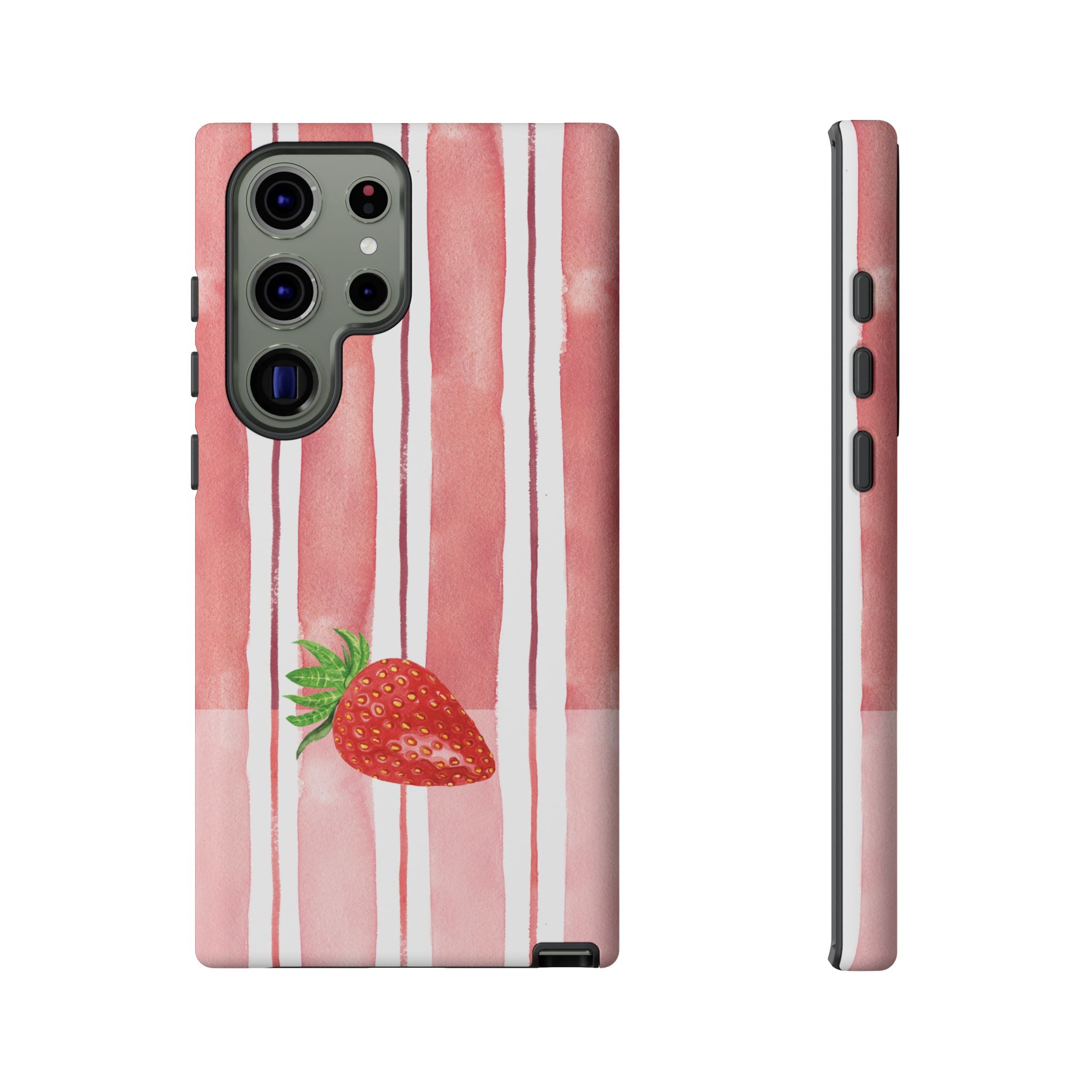 Strawberry Orchard Stripes Phone Case