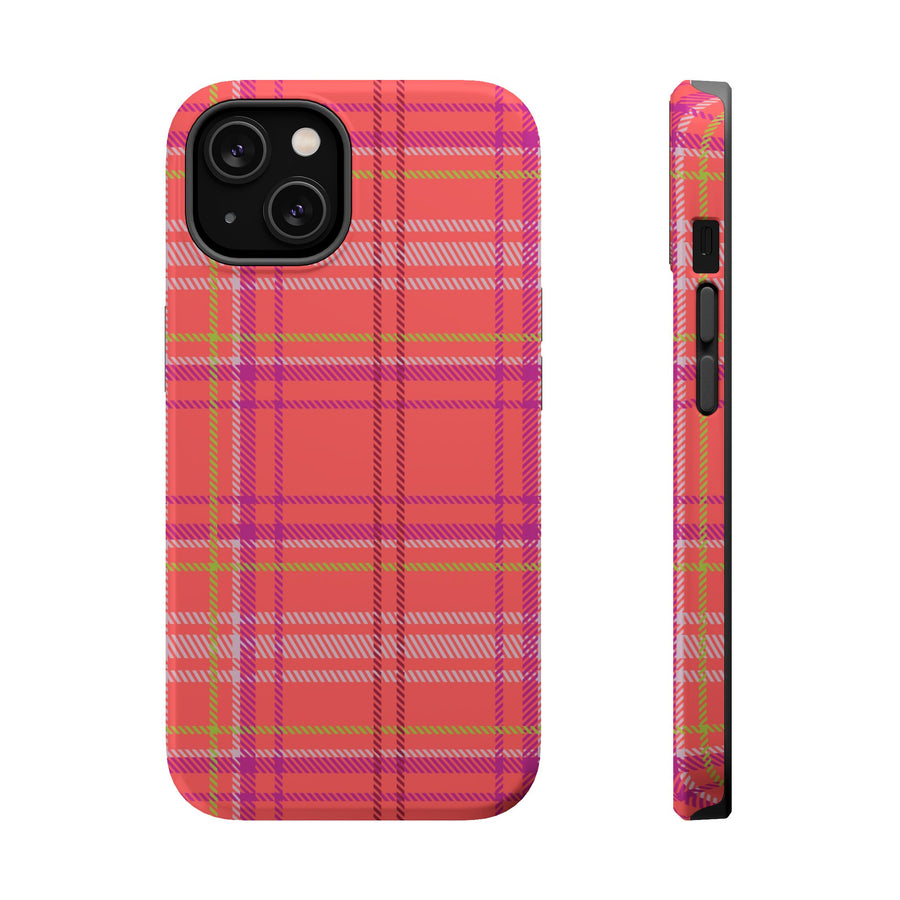 Golden Girl Plaid Magnetic Phone Case