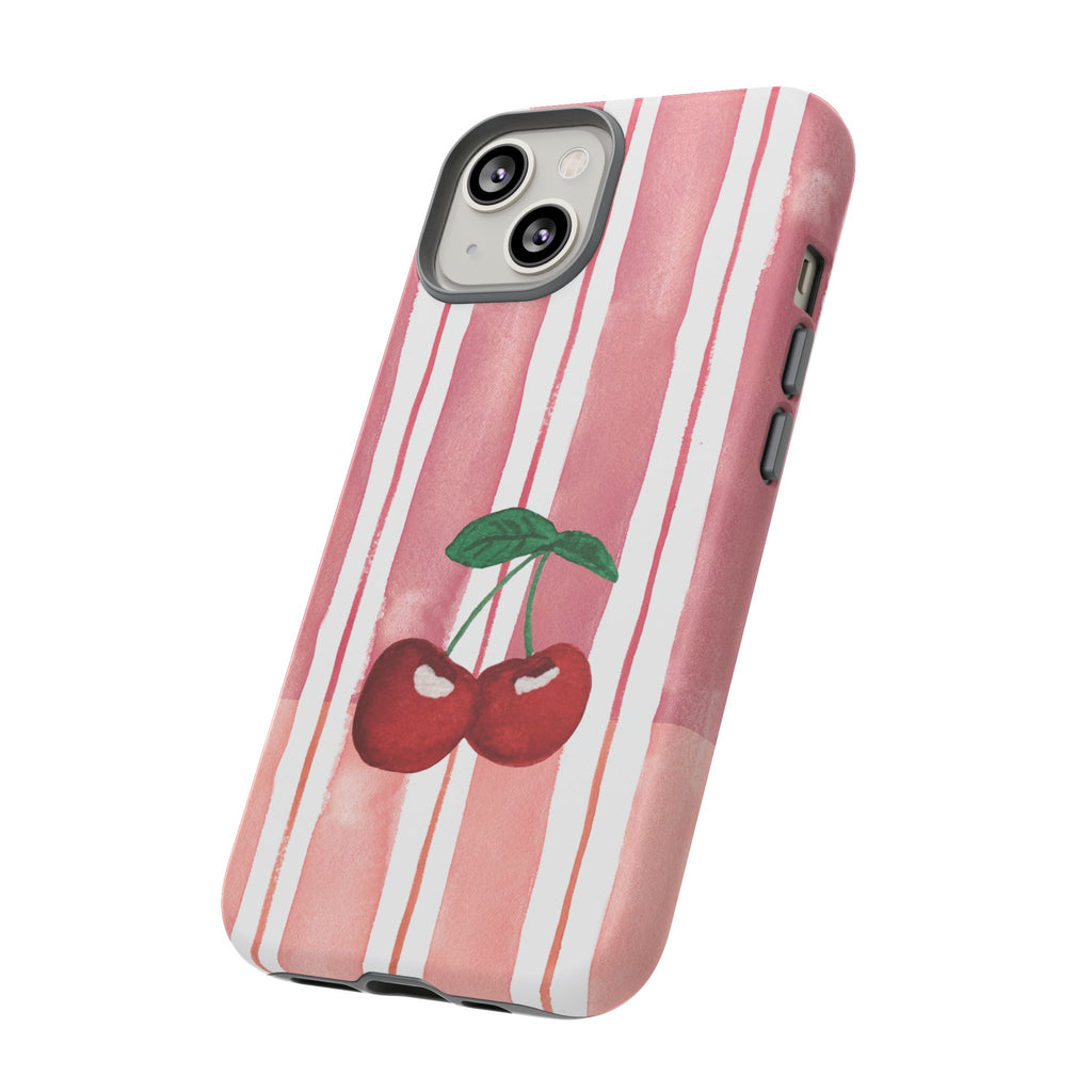 Cherry Orchard Stripes Phone Case