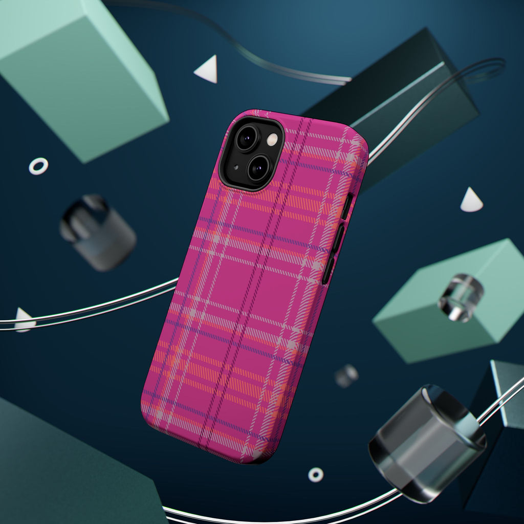 Berry Crush Plaid Magnetic Phone Case