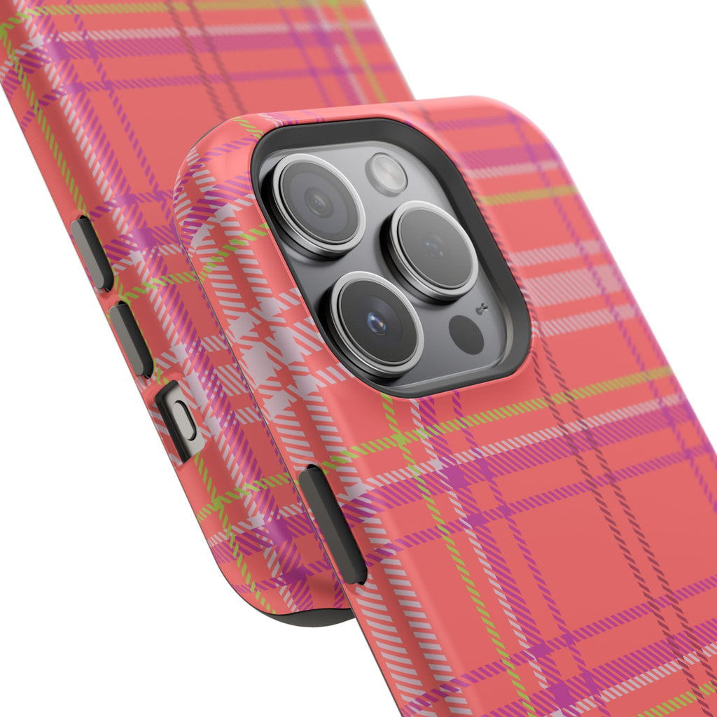 Golden Girl Plaid Magnetic Phone Case
