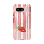 Strawberry Orchard Stripes Phone Case