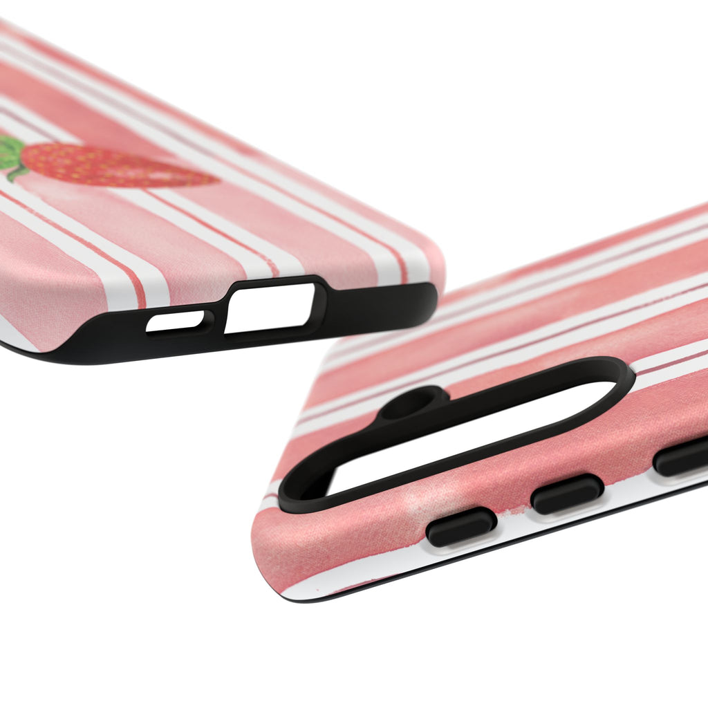 Strawberry Orchard Stripes Phone Case