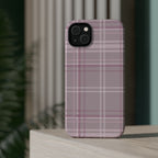 The Plaid Edit Mauve Phone Case