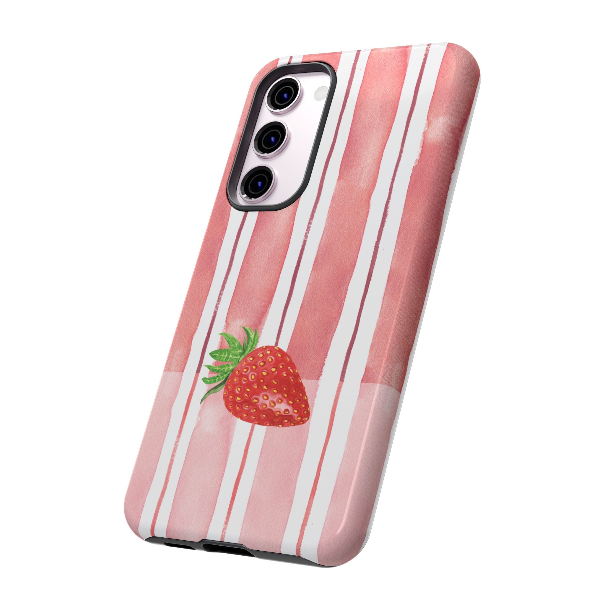 Strawberry Orchard Stripes Phone Case