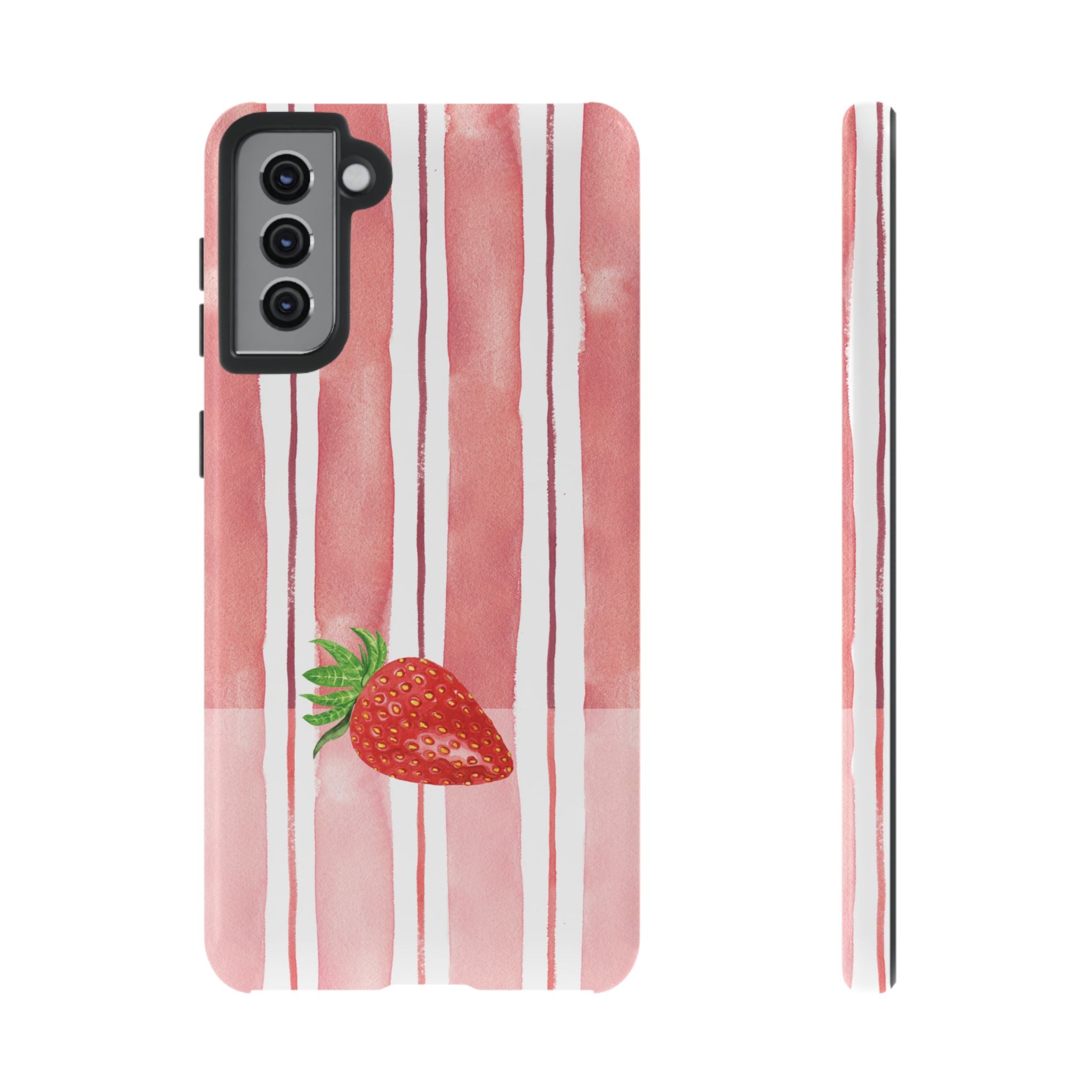 Strawberry Orchard Stripes Phone Case