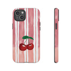 Cherry Orchard Stripes Phone Case