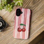 Cherry Orchard Stripes Phone Case