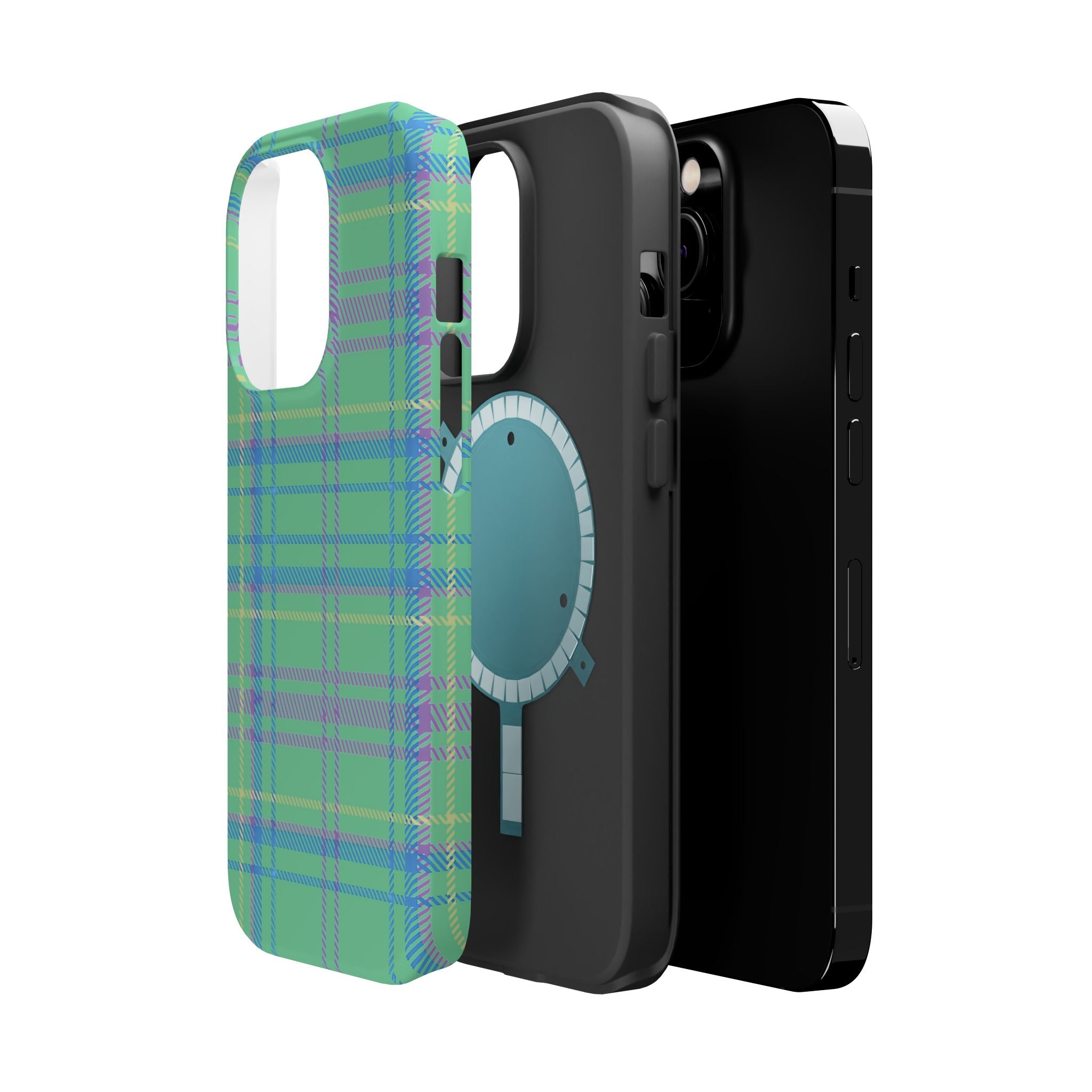 Fresh Energy Plaid Magnetic Phone Case