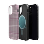 The Plaid Edit Mauve Phone Case