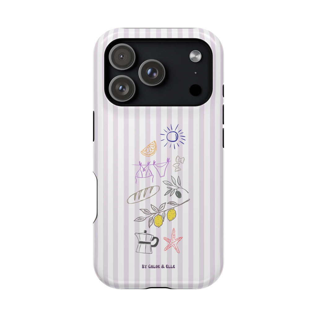 Amalfi Dreaming Petunia Phone Case