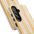 Lemon Orchard Stripes Phone Case