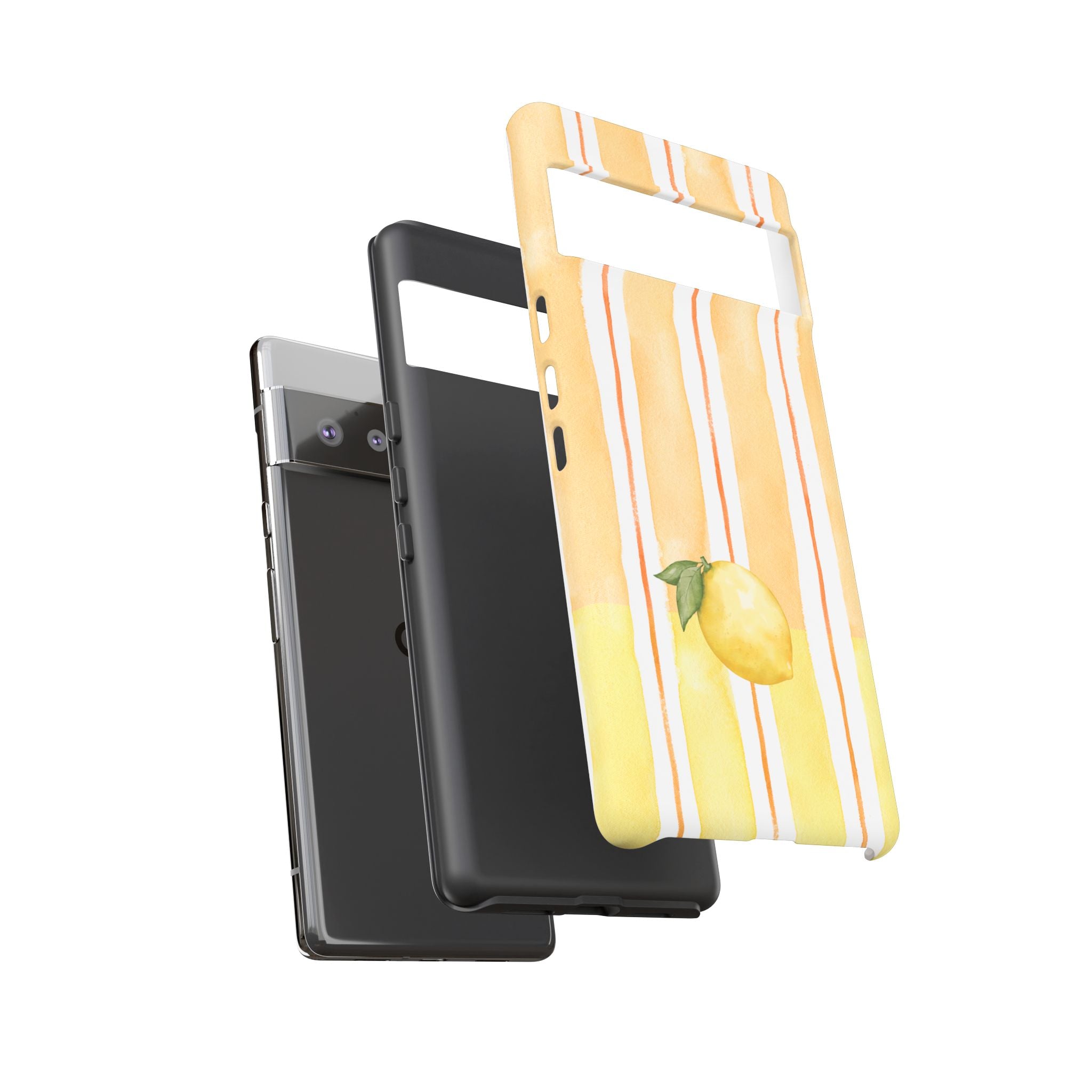 Lemon Orchard Stripes Phone Case