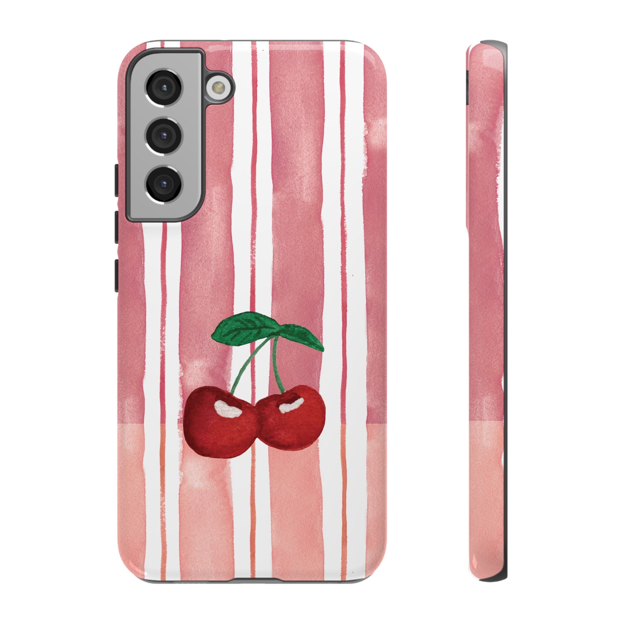 Cherry Orchard Stripes Phone Case