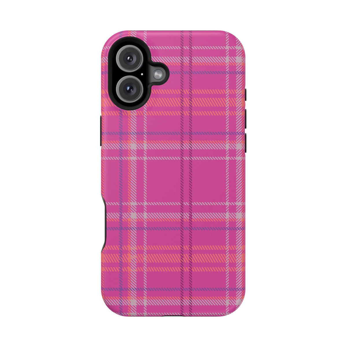 Berry Crush Plaid Magnetic Phone Case