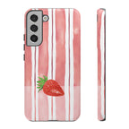 Strawberry Orchard Stripes Phone Case