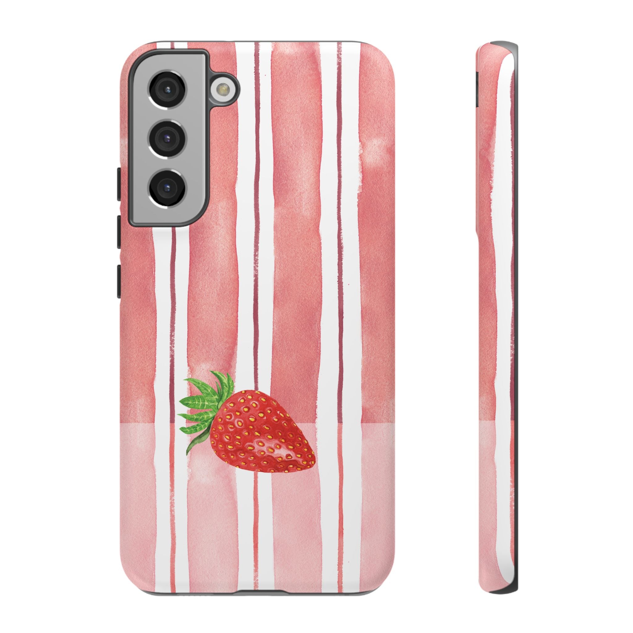 Strawberry Orchard Stripes Phone Case