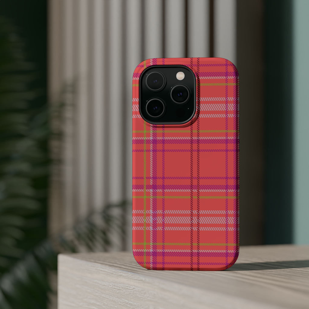 Golden Girl Plaid Magnetic Phone Case