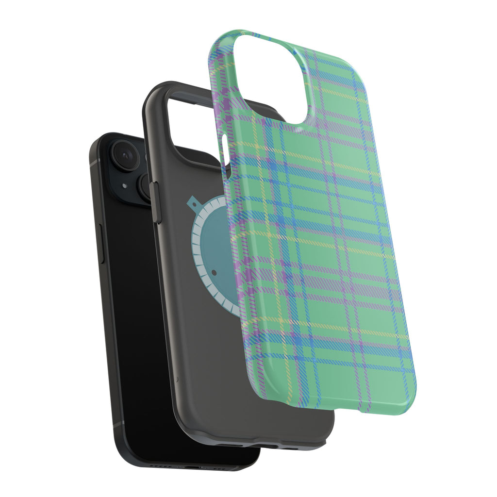 Fresh Energy Plaid Magnetic Phone Case
