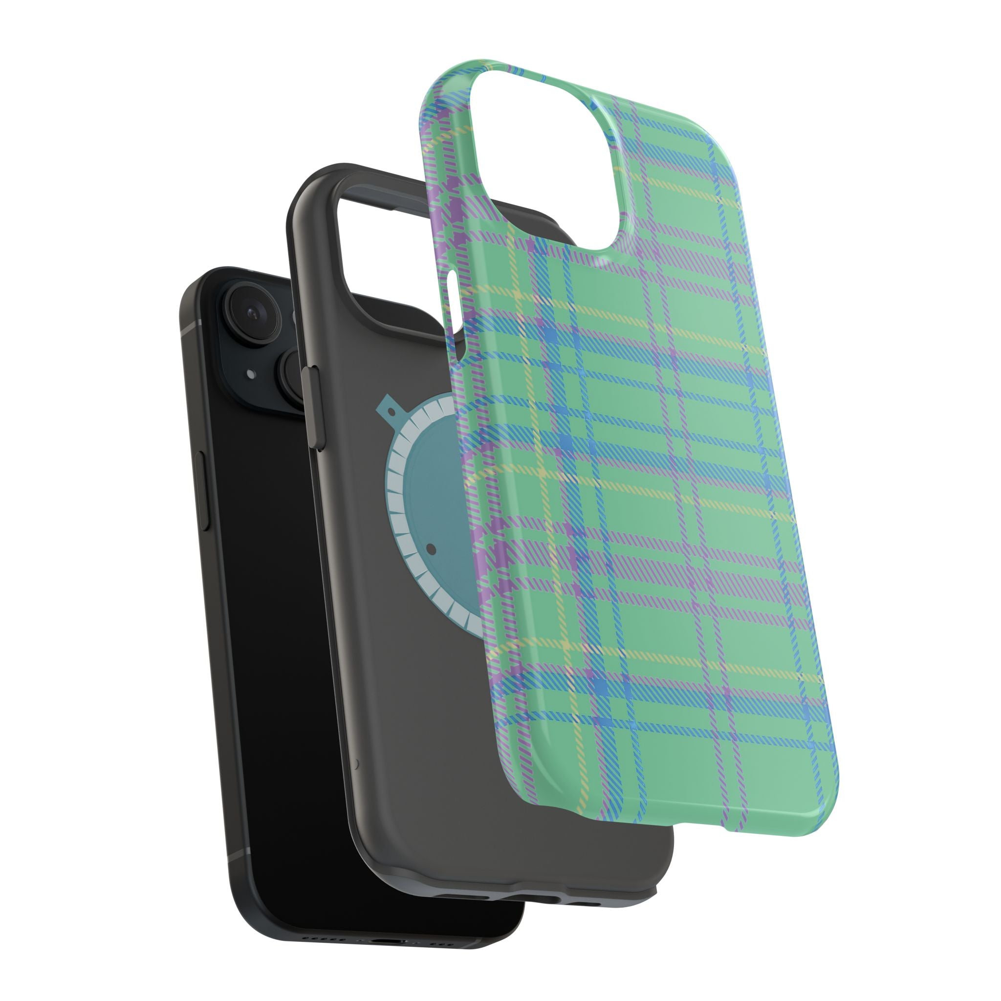 Fresh Energy Plaid Magnetic Phone Case