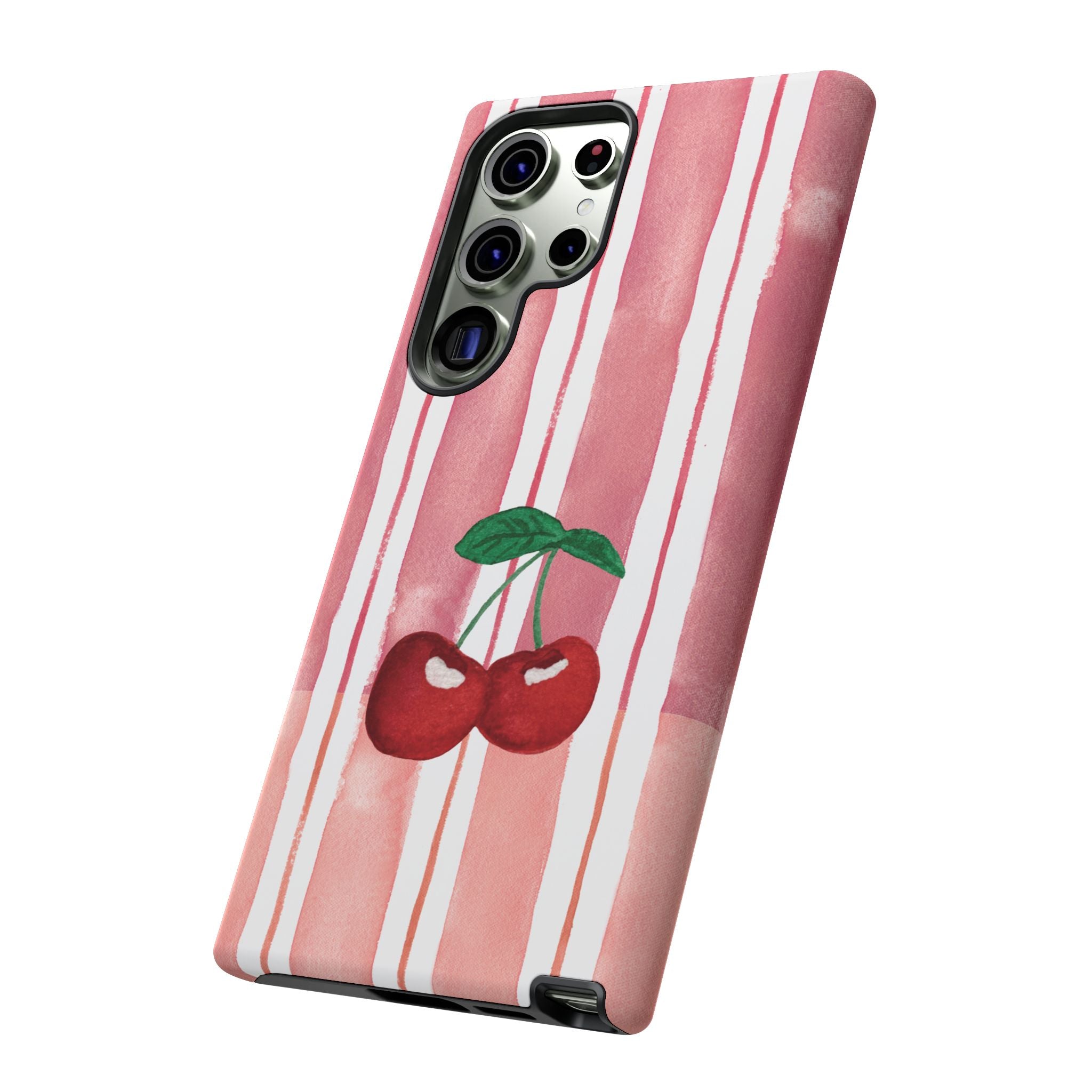 Cherry Orchard Stripes Phone Case