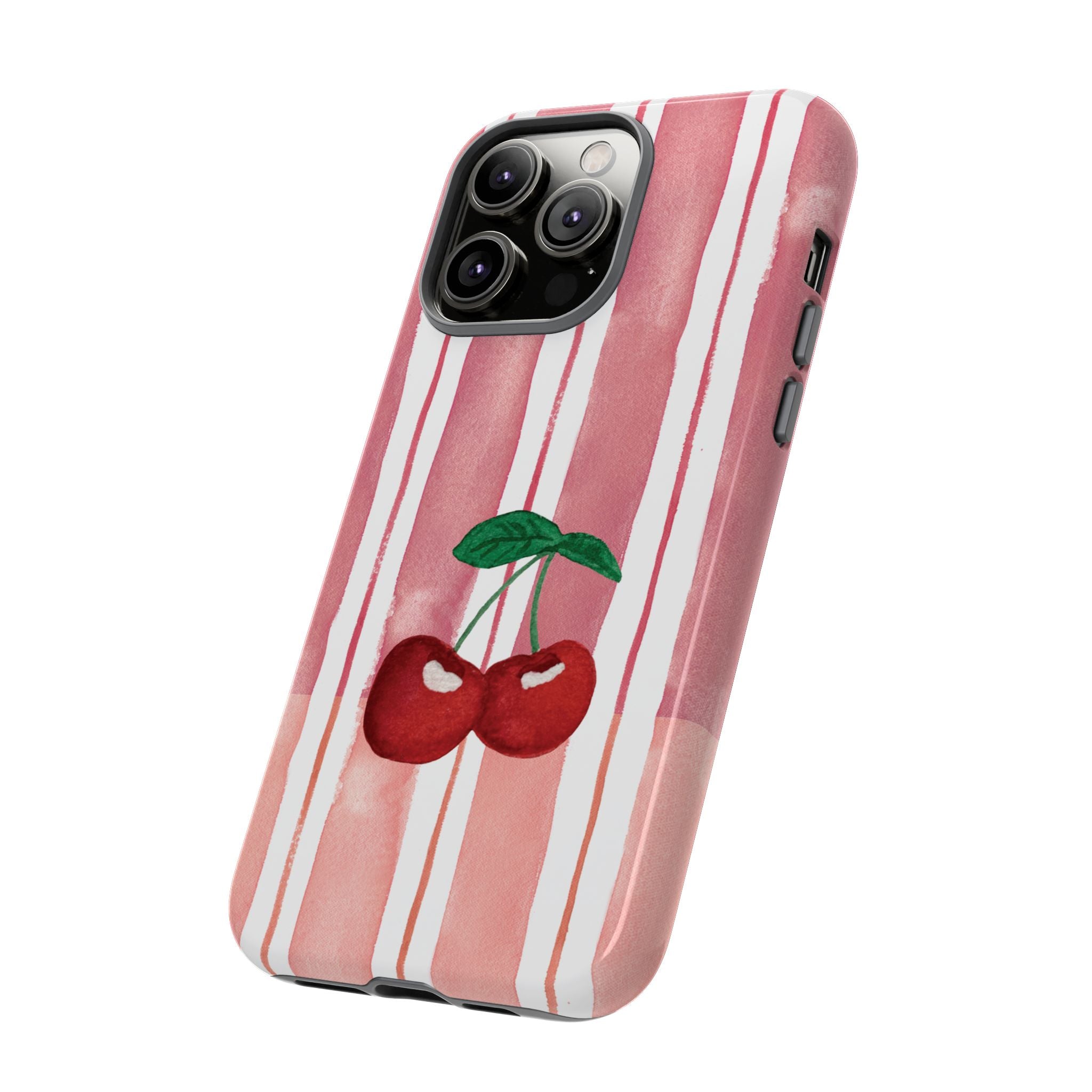 Cherry Orchard Stripes Phone Case