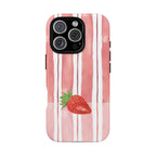 Strawberry Orchard Stripes Phone Case