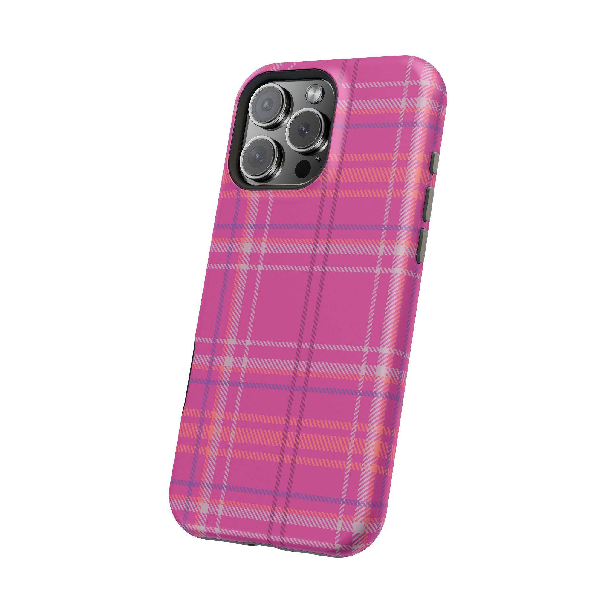 Berry Crush Plaid Magnetic Phone Case