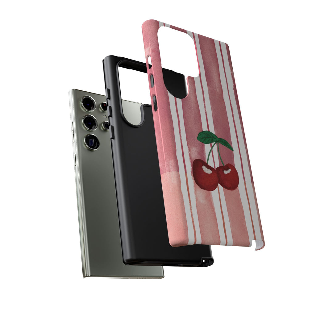Cherry Orchard Stripes Phone Case