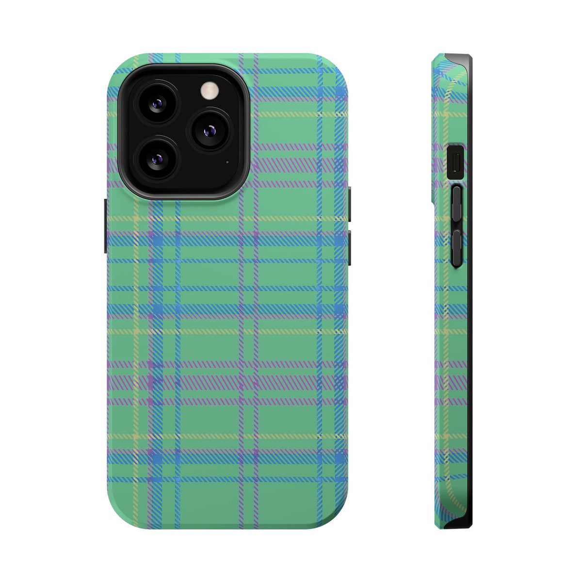 Fresh Energy Plaid Magnetic Phone Case