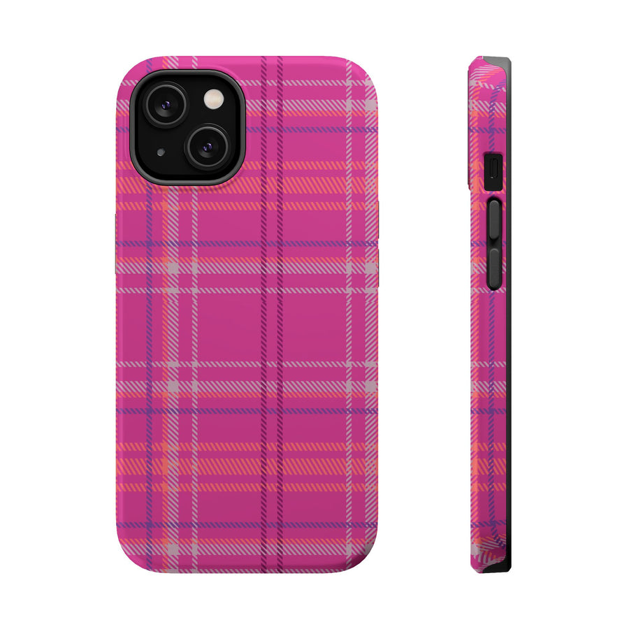 Berry Crush Plaid Magnetic Phone Case