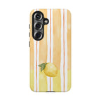 Lemon Orchard Stripes Phone Case