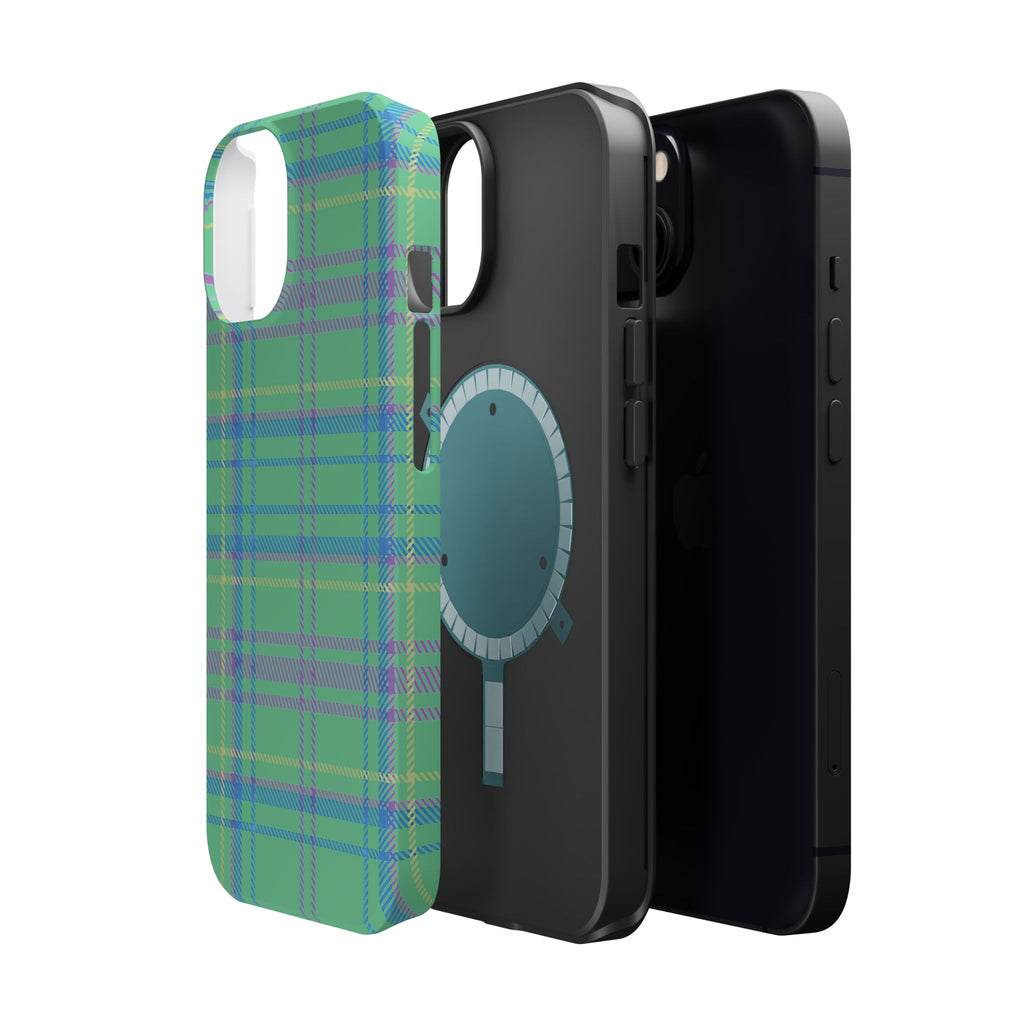 Fresh Energy Plaid Magnetic Phone Case