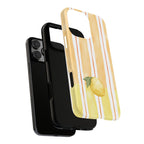 Lemon Orchard Stripes Phone Case