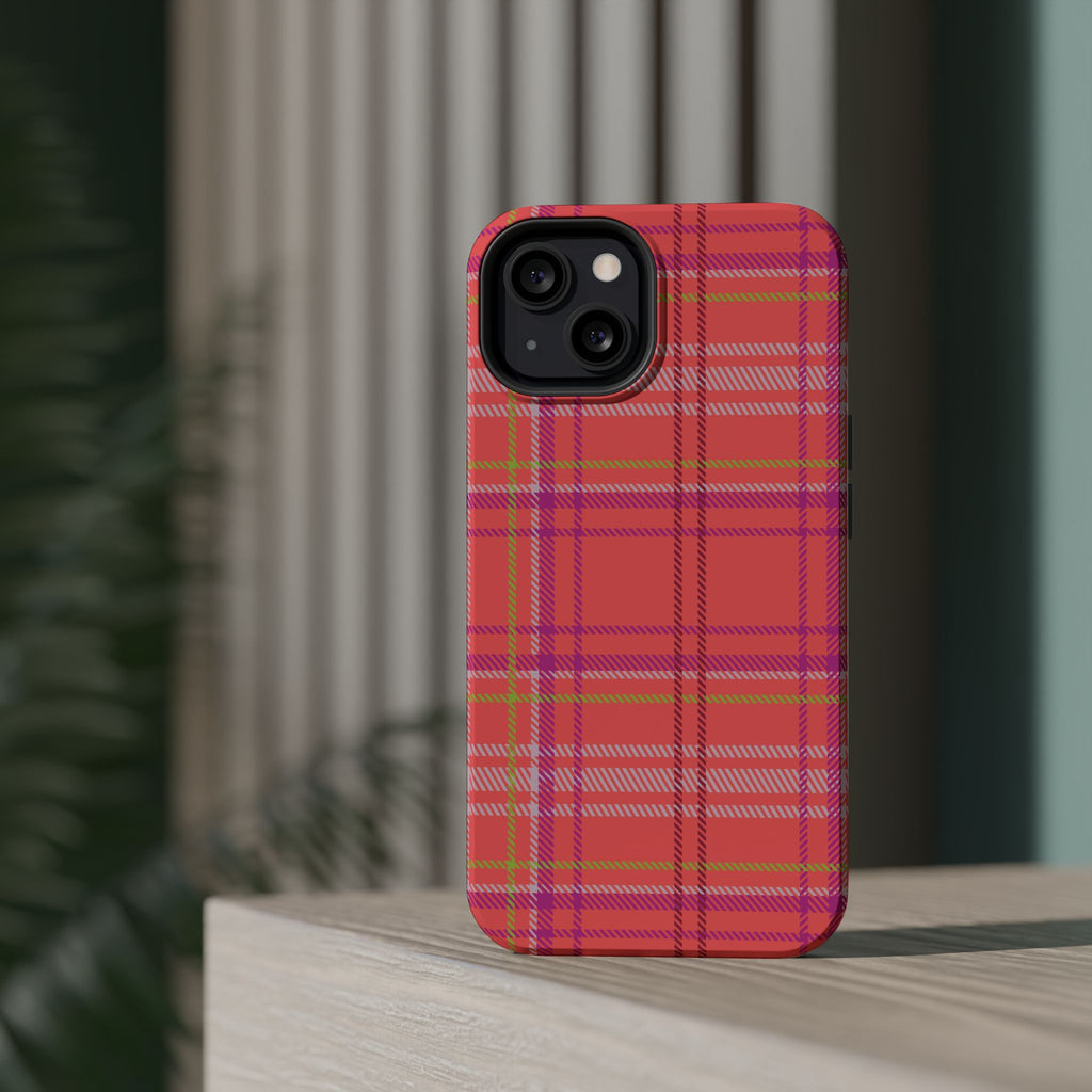 Golden Girl Plaid Magnetic Phone Case