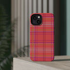 Golden Girl Plaid Magnetic Phone Case