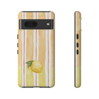 Lemon Orchard Stripes Phone Case