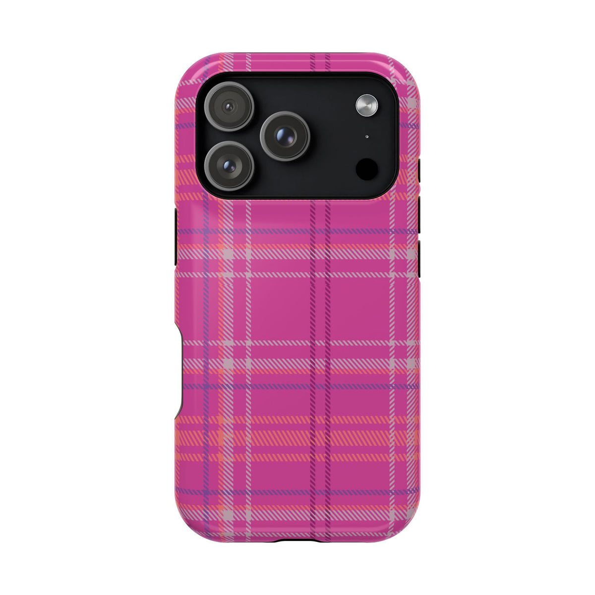 Berry Crush Plaid Magnetic Phone Case