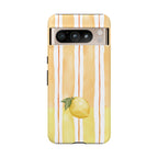 Lemon Orchard Stripes Phone Case