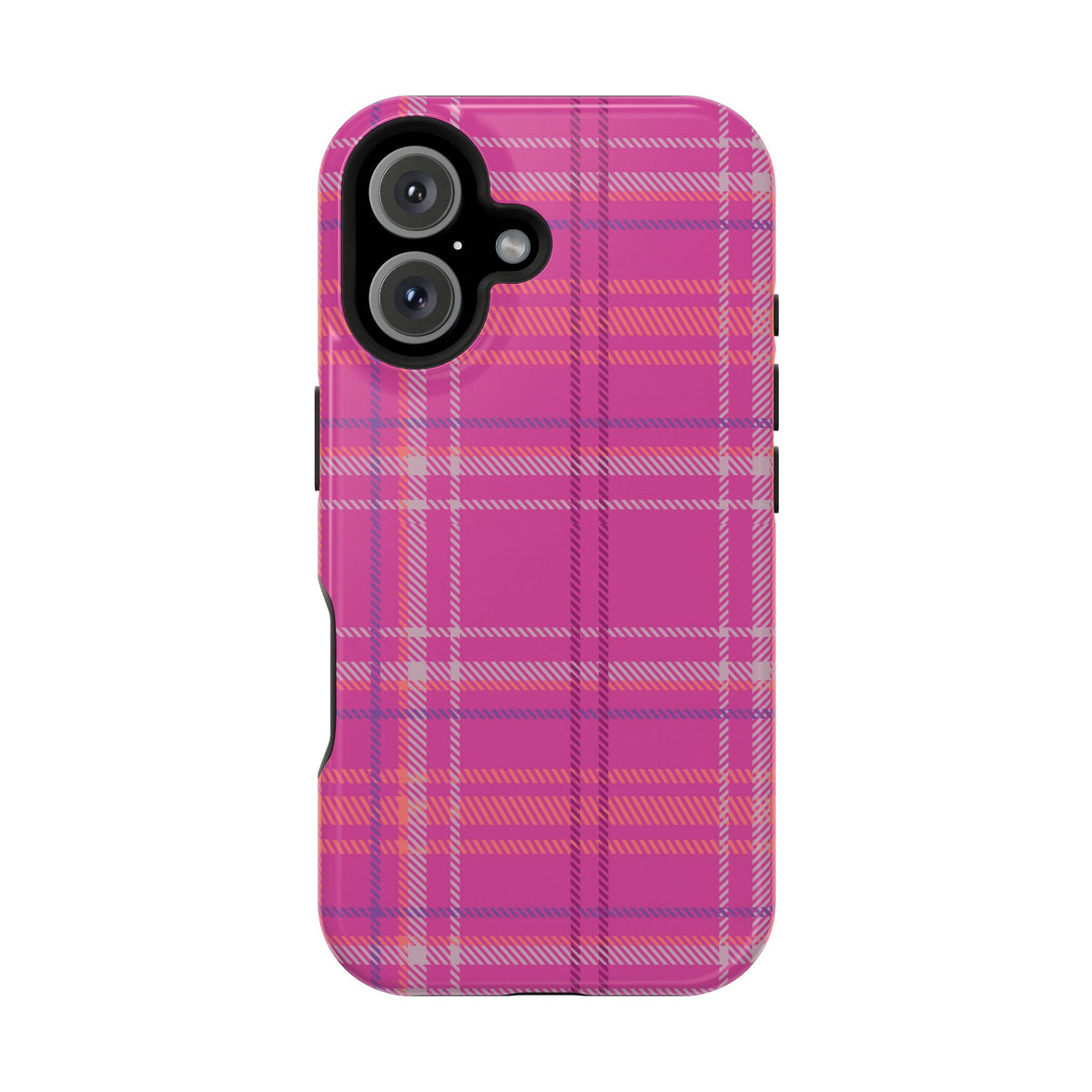 Berry Crush Plaid Magnetic Phone Case