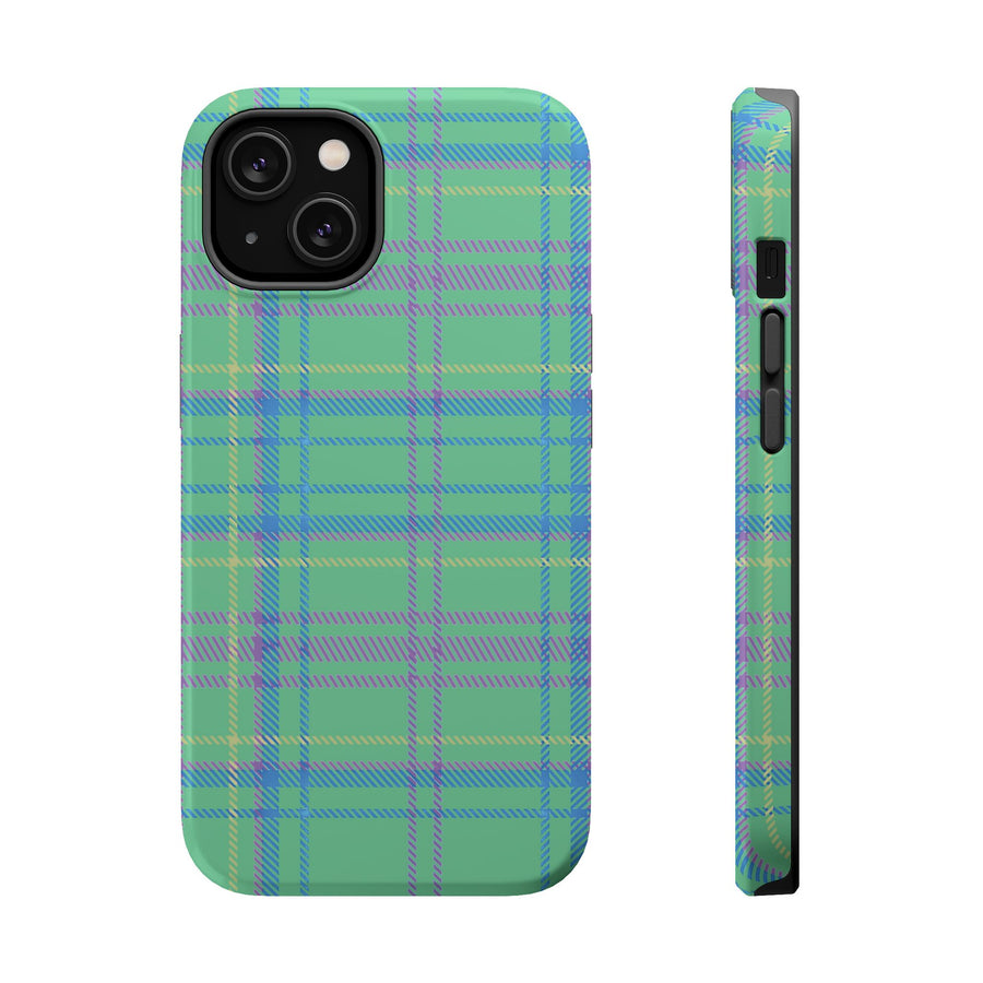 Fresh Energy Plaid Magnetic Phone Case