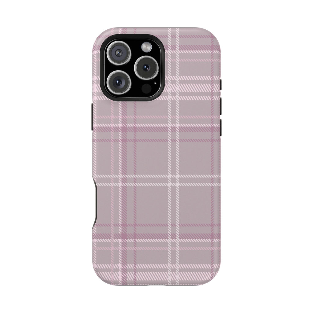 The Plaid Edit Mauve Phone Case