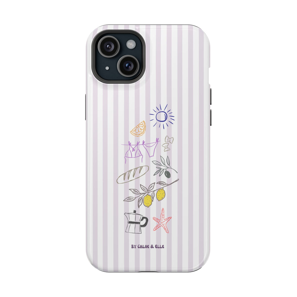 Amalfi Dreaming Petunia Phone Case