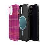 Berry Crush Plaid Magnetic Phone Case